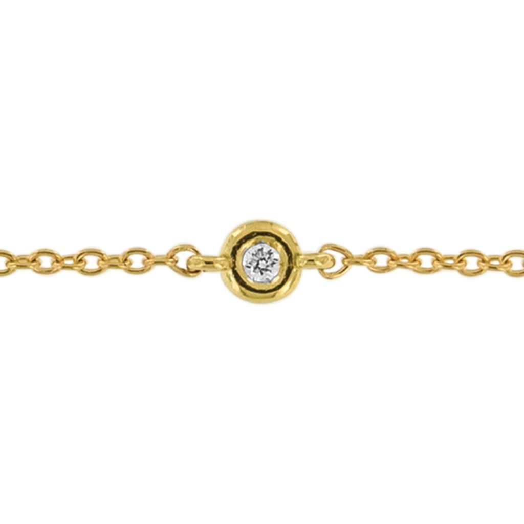 Dédié Bracciale Tropea Saldato con 3 cipolline Oro 18 kt