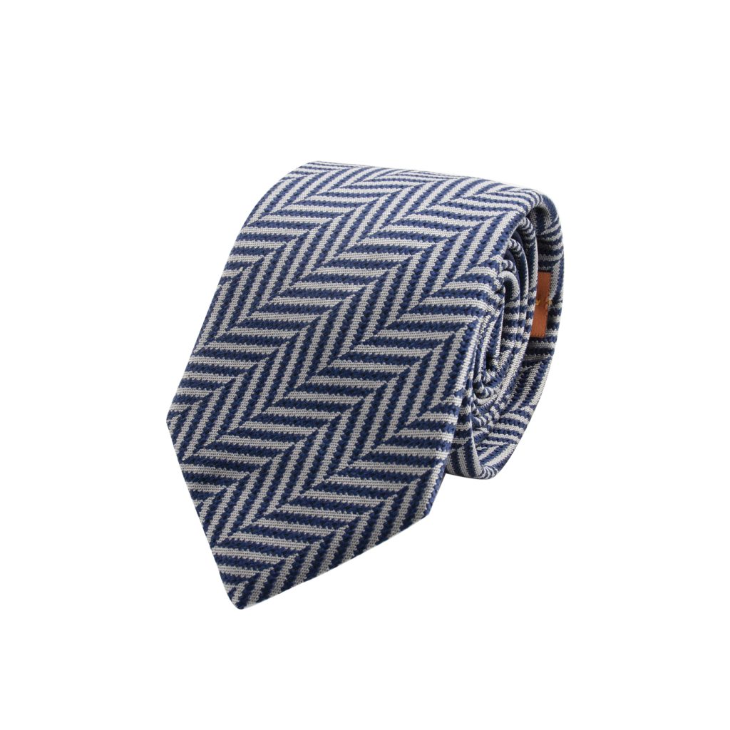 Missoni Cravatta seta motivo jacquard Blu