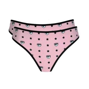 Slip Brasiliano Bi Pack Chiara Ferragni CFA4728 Rosa taglia 3