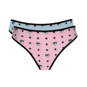 Slip Brasiliano Bi Pack Chiara Ferragni CFA4728 Azzurro/Rosa