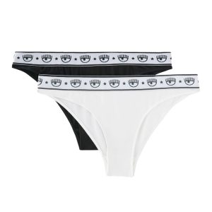 Slip Bi Pack Chiara Ferragni CFV4702 Nero/Bianco Taglia 3