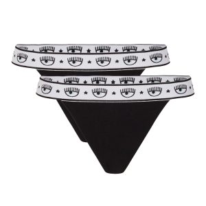 Perizoma Bi Pack Chiara Ferragni CFV4703 Nero Taglia 3