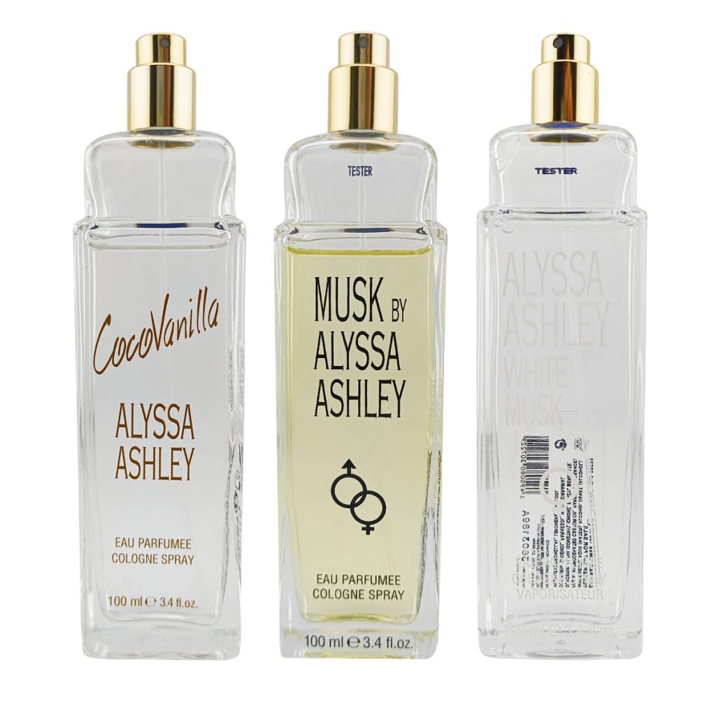 Alyssa Ashley Tris CocoVanilla, Musk e White Musk Eau Parfumee 100ml TESTER